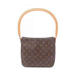 LOUIS VUITTON Brown Monogram Leather Looping MM Shoulder Bag